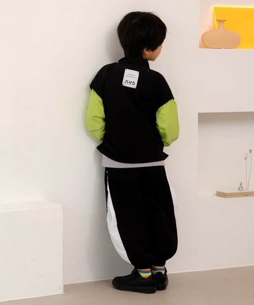 MAKE YOUR DAY（メイクユアデイ）の「ダブルジップナイロンベスト■80～140cm（ベスト・キッズ・ブラック/カーキ・80/90/100/110/120/130/140）」の10枚目の写真