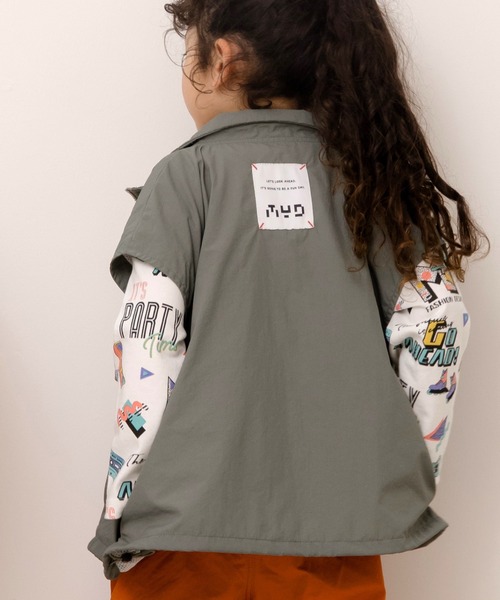 MAKE YOUR DAY（メイクユアデイ）の「ダブルジップナイロンベスト■80～140cm（ベスト・キッズ・ブラック/カーキ・80/90/100/110/120/130/140）」の17枚目の写真