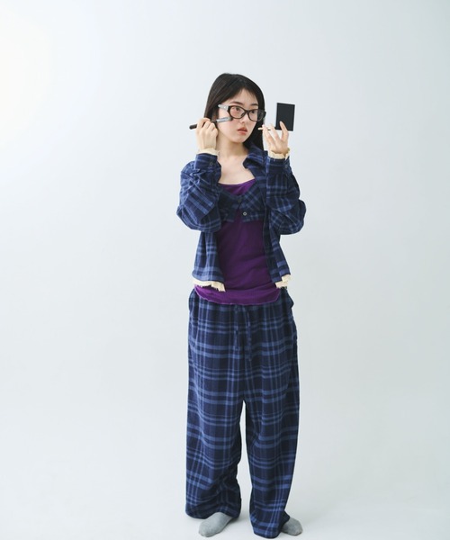 common gull products.(コモンガルプロダクツ)の「駅の吐息図を、シャツとブラに閉じこめる(シャツ/ブラウス・レディース・ネイビー/サックスブルー/グレー系・SMALL/MEDIUM)」の22枚目の写真