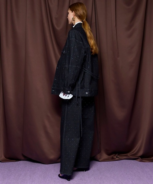 MAISON SPECIAL(メゾンスペシャル)の「2WAY Overstone Denim Jacket/2WAYオーバーストーンデニムジャケット(デニムジャケット・レディース・ネイビー・FREE)」の6枚目の写真