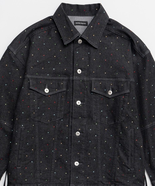 MAISON SPECIAL(メゾンスペシャル)の「2WAY Overstone Denim Jacket/2WAYオーバーストーンデニムジャケット(デニムジャケット・レディース・ネイビー・FREE)」の13枚目の写真