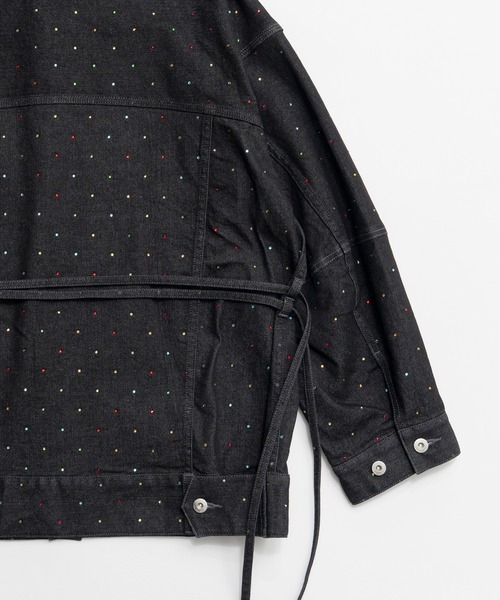 MAISON SPECIAL(メゾンスペシャル)の「2WAY Overstone Denim Jacket/2WAYオーバーストーンデニムジャケット(デニムジャケット・レディース・ネイビー・FREE)」の17枚目の写真