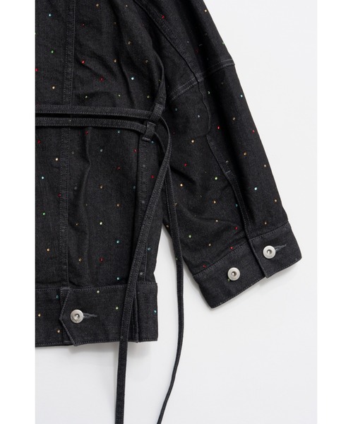 MAISON SPECIAL(メゾンスペシャル)の「2WAY Overstone Denim Jacket/2WAYオーバーストーンデニムジャケット(デニムジャケット・レディース・ネイビー・FREE)」の18枚目の写真