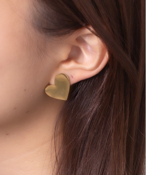 TONE SELECT GOODS（トーンセレクトグッズ）の「【Peony/ピオニー】/ステンレス　ミラーハートピアス（ピアス（両耳用）・レディース・ゴールド/シルバー・FREE）」の5枚目の写真