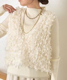 Jena espace merveilleux | 【重ねるだけで主役】リボンフリンジベスト(ベスト)