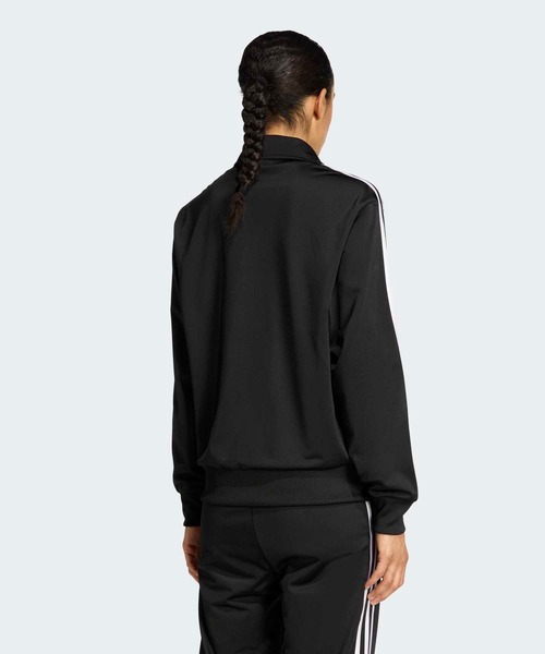 adidas（アディダス）の「ファイヤーバード トラックトップ ルーズ / ジャージ / トラックジャケット / アディダスオリジナルス adidas Originals（ジャージ・レディース・ブラック・X-LARGE/SMALL/MEDIUM/LARGE/XX-LARGE/X-SMALL）」の2枚目の写真