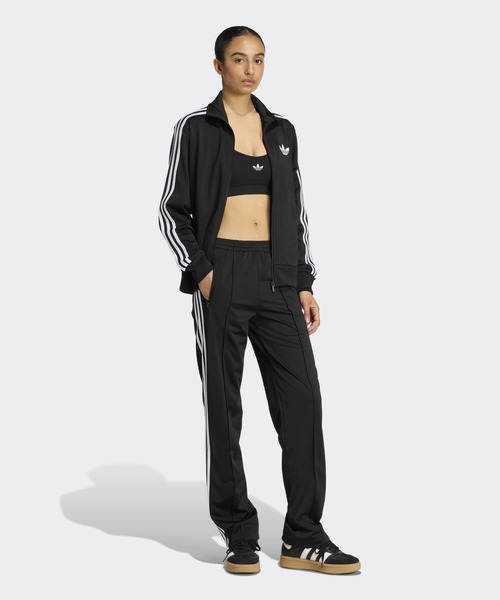 adidas（アディダス）の「ファイヤーバード トラックトップ ルーズ / ジャージ / トラックジャケット / アディダスオリジナルス adidas Originals（ジャージ・レディース・ブラック・X-LARGE/SMALL/MEDIUM/LARGE/XX-LARGE/X-SMALL）」の5枚目の写真