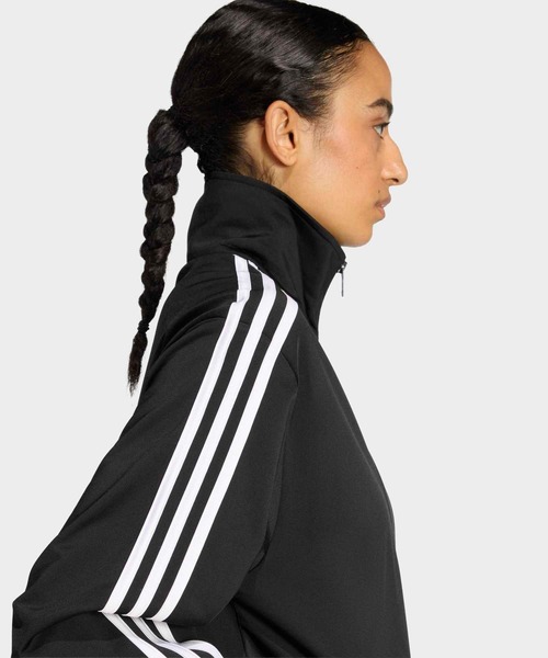 adidas（アディダス）の「ファイヤーバード トラックトップ ルーズ / ジャージ / トラックジャケット / アディダスオリジナルス adidas Originals（ジャージ・レディース・ブラック・X-LARGE/SMALL/MEDIUM/LARGE/XX-LARGE/X-SMALL）」の4枚目の写真