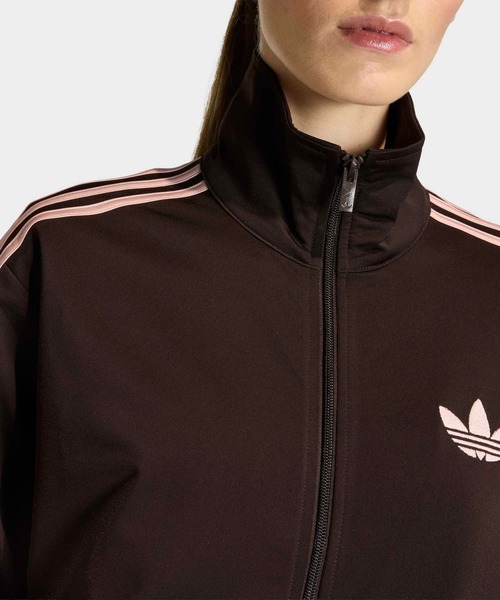 adidas(アディダス)の「ファイヤーバード トラックトップ ルーズ / ジャージ / トラックジャケット / アディダスオリジナルス adidas Originals(ジャージ・レディース・ブラック/カーキ/ブラウン・X-LARGE/SMALL/MEDIUM/LARGE/XX-LARGE/X-SMALL)」の16枚目の写真