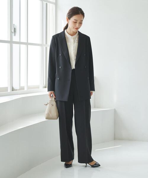 URBAN RESEARCH(アーバンリサーチ)の「『3サイズ展開』タックストレートスラックス(その他パンツ・レディース・ブラック/ネイビー・40/36/38)」の9枚目の写真