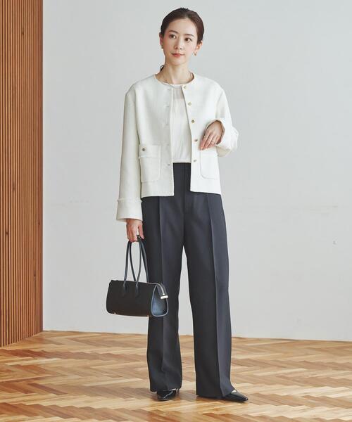 URBAN RESEARCH(アーバンリサーチ)の「『3サイズ展開』タックストレートスラックス(その他パンツ・レディース・ブラック/ネイビー・40/36/38)」の11枚目の写真