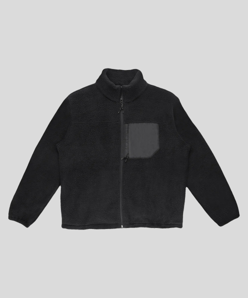 SHAKA WeAR(シャカウェア)の「シェルパフリースジップアップジャケット_ブラック(その他アウター・レディース・その他・LARGE/MEDIUM/SMALL)」の1枚目の写真