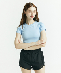 AINIFFON（アインイプオン）の「Air Cooling Short Sleeve Crop Top Vintage Blue（Tシャツ/カットソー）」