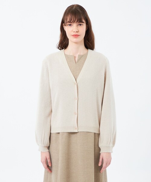 MACKINTOSH PHILOSOPHY(マッキントッシュ フィロソフィー)の「グリッターカーディガン(カーディガン/ボレロ・レディース・ベージュ/ブルー系その他7/チャコールグレー・38)」の7枚目の写真