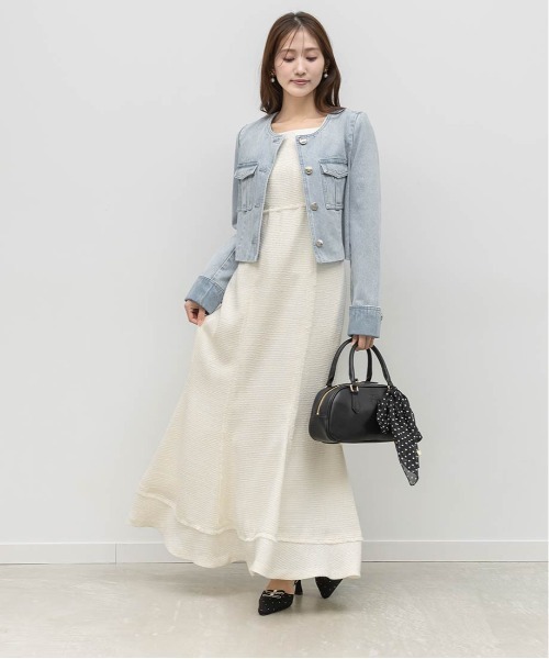 RANDA（ランダ）の「2WAY スカーフ付きエンボスロゴボストンバッグ（ハンドバッグ・レディース・ブラック/ブラウン/アイボリー・FREE）」の5枚目の写真