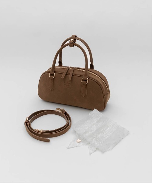 RANDA（ランダ）の「2WAY スカーフ付きエンボスロゴボストンバッグ（ハンドバッグ・レディース・ブラック/ブラウン/アイボリー・FREE）」の14枚目の写真