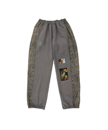 SEEN（シーン）の「DENIM PANELED SWEATPANTS (Grey)（スウェットパンツ）」