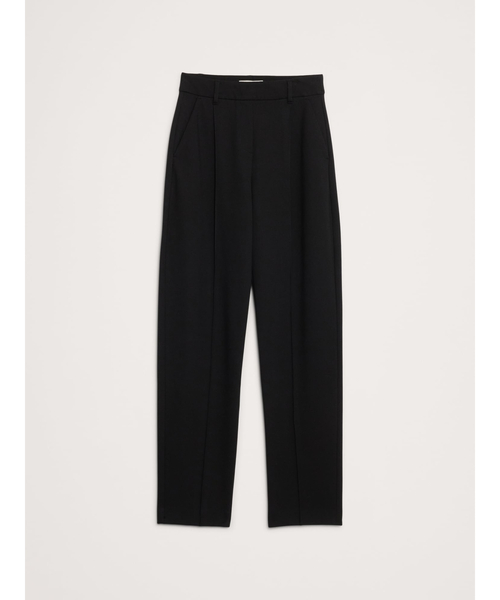 Banana Republic（バナナリパブリック）の「ハイライズ テーパード ドレーピー ポンチ プルオン パンツ（その他パンツ・レディース・ブラック/ライム・XS/S/M/L）」の10枚目の写真