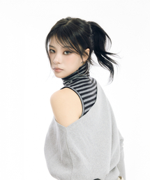 EESSAY（エッセイ）の「ナナスリーブレスタートルネック - ブラック（Tシャツ/カットソー）」