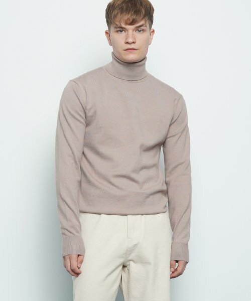THE-ABON(エイボン)の「M613 cash polar knit mocha(ニット/セーター・メンズ・その他・L/M)」の1枚目の写真