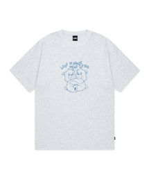 HUG BEAR TEE light heather gray