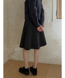 KINDABABY（カインダベイビー）の「basic flare midi skirt - charcoal（スカート）」