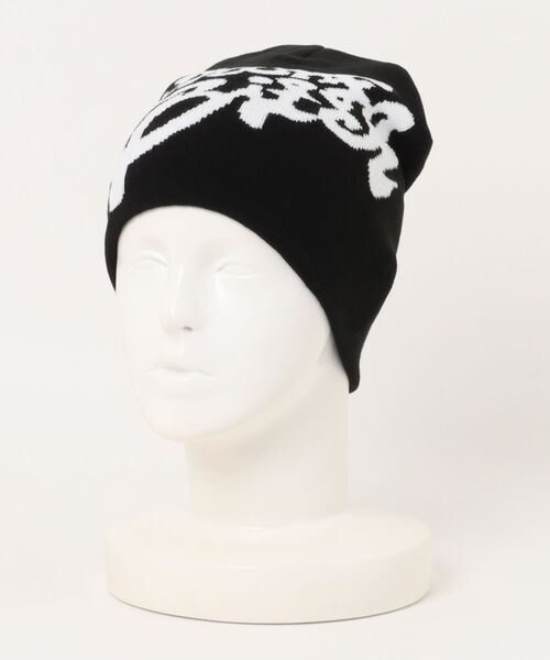 セール】《英字ビッグロゴ×存在感デザイン》ニットビーニー ニット帽