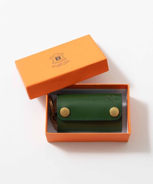 BELLIES YORK(ベリーズヨーク)の「【BELLIES YORK/ベリーズヨーク】牛革 キーケース キーリング リアルレザー 本革(キーケース/キーアクセサリー・メンズ・ブラウン/ダークブラウン/グリーン/ブラック・FREE)」の10枚目の写真