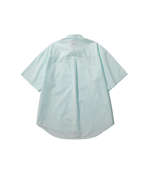 MOIF（モイフ）の「[SS25] ユニフォームハーフシャツ / シーフォームグリーン（シャツ/ブラウス・メンズ・その他・S/M/L）」の2枚目の写真