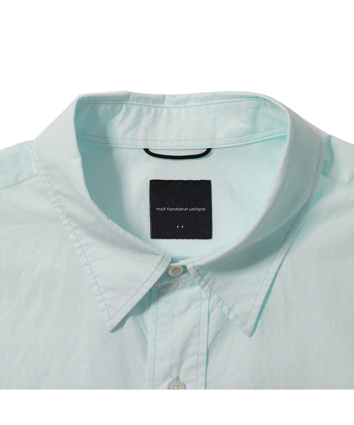 MOIF（モイフ）の「[SS25] ユニフォームハーフシャツ / シーフォームグリーン（シャツ/ブラウス・メンズ・その他・S/M/L）」の4枚目の写真