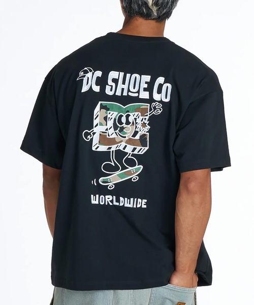 DC(ディーシー)の「DC/ディーシー 半袖 Tシャツ バックプリント アップリケ DST262010(Tシャツ/カットソー・メンズ・ブラック/ホワイト/ブラック系その他/ホワイト系その他・S/XL/L/M/2XL)」の4枚目の写真