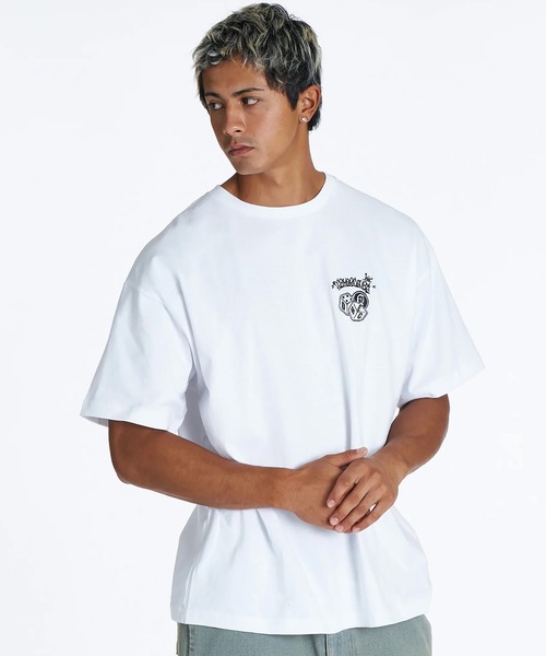 DC(ディーシー)の「DC/ディーシー 半袖 Tシャツ バックプリント アップリケ DST262010(Tシャツ/カットソー・メンズ・ブラック/ホワイト/ブラック系その他/ホワイト系その他・S/XL/L/M/2XL)」の5枚目の写真
