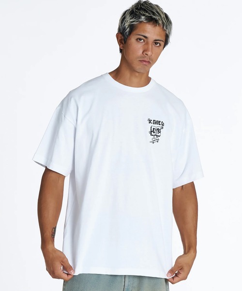 DC(ディーシー)の「DC/ディーシー 半袖 Tシャツ バックプリント アップリケ DST262010(Tシャツ/カットソー・メンズ・ブラック/ホワイト/ブラック系その他/ホワイト系その他・S/XL/L/M/2XL)」の9枚目の写真