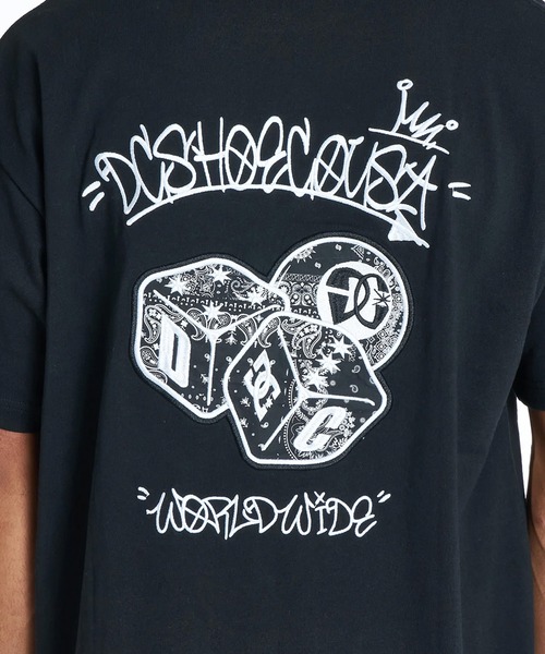 DC(ディーシー)の「DC/ディーシー 半袖 Tシャツ バックプリント アップリケ DST262010(Tシャツ/カットソー・メンズ・ブラック/ホワイト/ブラック系その他/ホワイト系その他・S/XL/L/M/2XL)」の15枚目の写真