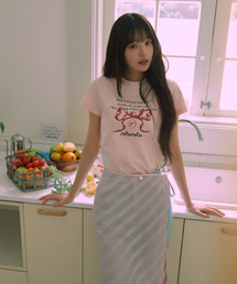ROLAROLA（ロラロラ）の「LAYERED WRAP SKIRT PINK（スカート）」