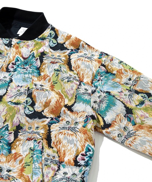 Revo.(レボ)の「Revo./レヴォ ゴブラン総柄織り ジップアップブルゾン(ブルゾン・メンズ・カラフル/その他1・MEDIUM/LARGE)」の4枚目の写真