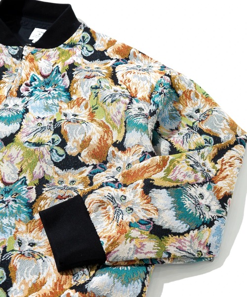Revo.(レボ)の「Revo./レヴォ ゴブラン総柄織り ジップアップブルゾン(ブルゾン・メンズ・カラフル/その他1・MEDIUM/LARGE)」の5枚目の写真