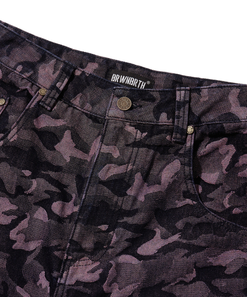 BROWNBREATH(ブラウンブレス)の「CAMO BIG POCKET DENIM PANTS - BURGUNDY(デニムパンツ・レディース・その他・S/M/L/XL)」の3枚目の写真