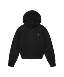 Star-Spangled Zip-Up hoodie (Black)（パーカー）｜AAKAM（アーカム