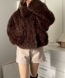 merrylatte | ショート丈ファージャケット / ファーコート 【NOUA】(ブルゾン)