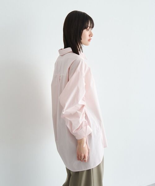 YECCA VECCA(イェッカヴェッカ)の「イージーケアドロストシャツ(シャツ/ブラウス・レディース・ブルー系その他6/ストライプ/ネイビー/ピンク・FREE)」の16枚目の写真