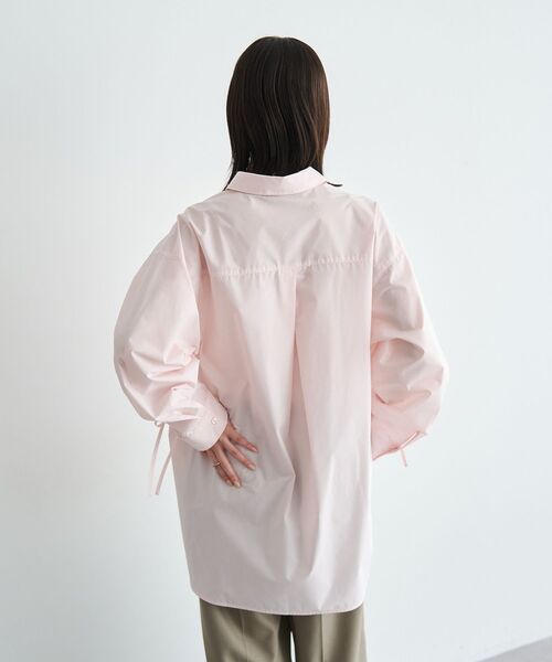 YECCA VECCA(イェッカヴェッカ)の「イージーケアドロストシャツ(シャツ/ブラウス・レディース・ブルー系その他6/ストライプ/ネイビー/ピンク・FREE)」の18枚目の写真