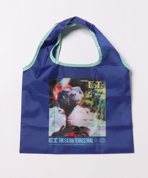 Rendez-Vous(ランデヴー)の「【 E.T. 】 ミニくるくるショッピングバッグA 26S1(エコバッグ/サブバッグ・レディース・ブラック×グリーン/ブラック×イエロー/ネイビー・FREE)」の3枚目の写真