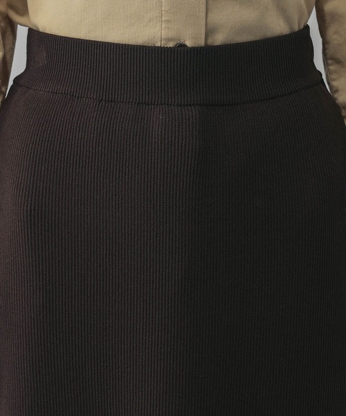 GLOBAL WORK（グローバルワーク）の「ニットリブIラインスカート/632948（スカート・レディース・オフホワイト/ダークブラウン/ブラック・LARGE/MEDIUM）」の17枚目の写真