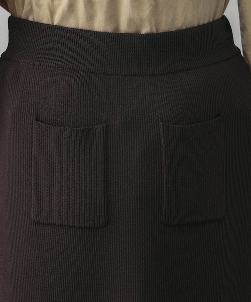 GLOBAL WORK（グローバルワーク）の「ニットリブIラインスカート/632948（スカート・レディース・オフホワイト/ダークブラウン/ブラック・LARGE/MEDIUM）」の19枚目の写真