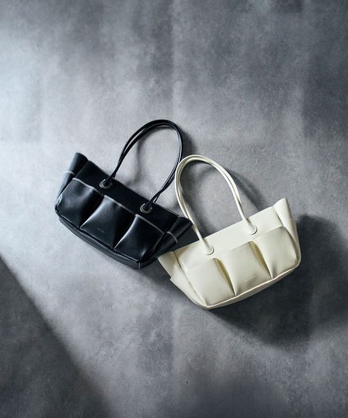 ADD CULUMN(アドカラム)の「(ADD CULUMN)PORTION M(トートバッグ・レディース・イエロー/ブラック・ONE SIZE)」の3枚目の写真