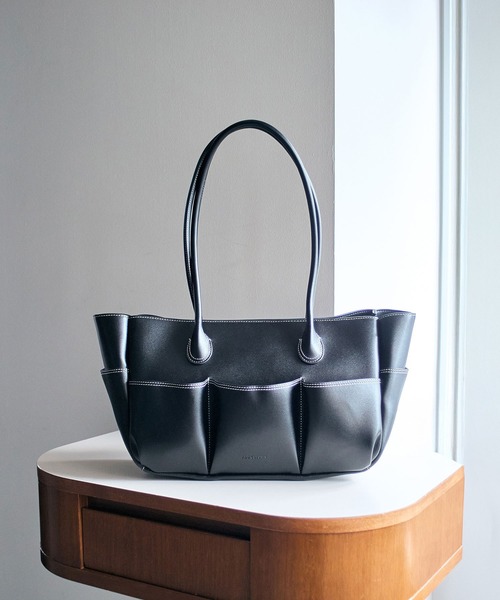 ADD CULUMN(アドカラム)の「(ADD CULUMN)PORTION M(トートバッグ・レディース・イエロー/ブラック・ONE SIZE)」の4枚目の写真