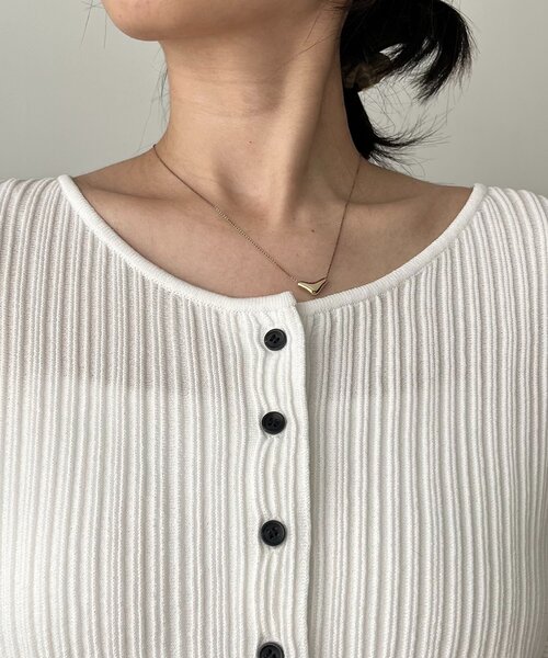 CAPRICIEUX LE'MAGE（カプリシューレマージュ）の「プリーツパフカーディガン（カーディガン/ボレロ・レディース・チャコールグレー/ホワイト/ピンク/ベージュ・FREE）」の17枚目の写真