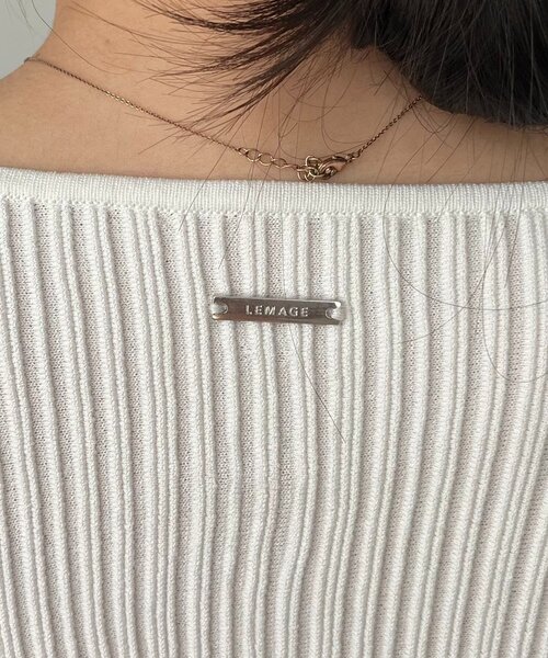 CAPRICIEUX LE'MAGE（カプリシューレマージュ）の「プリーツパフカーディガン（カーディガン/ボレロ・レディース・チャコールグレー/ホワイト/ピンク/ベージュ・FREE）」の19枚目の写真