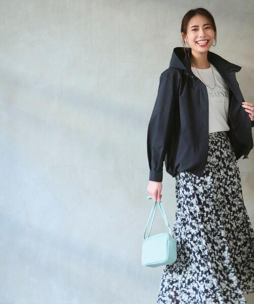 grove(グローブ)の「【UVカット/接触冷感】プリントアソート5分袖Tシャツ(Tシャツ/カットソー・レディース・ホワイト系3/チャコールグレー/オフホワイト/ブラック系/ピンク/アイボリー/ライトイエロー系1/アイボリー系/ブラウン系その他・03/02/05/04/01)」の14枚目の写真